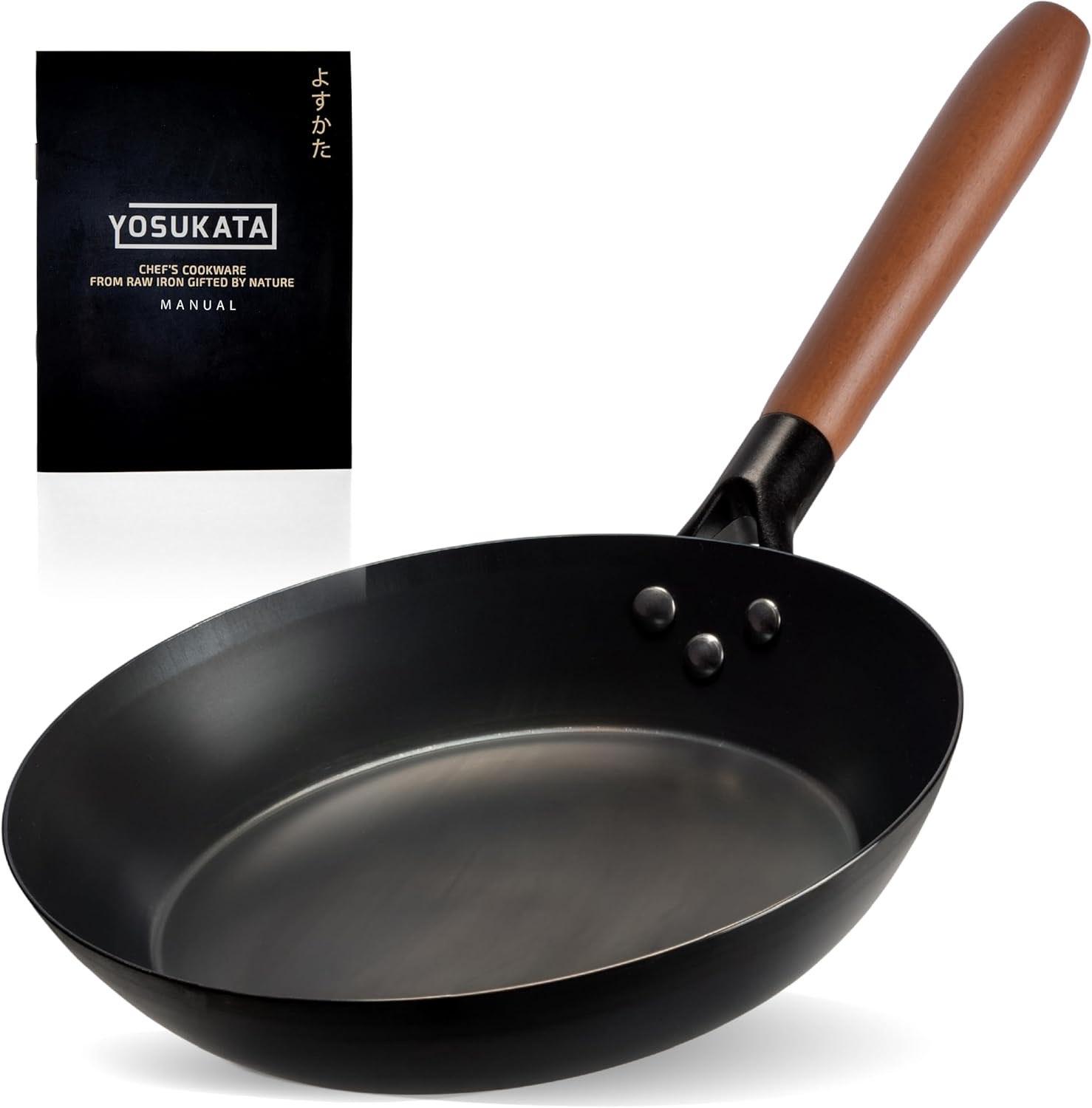 YOSUKATA Carbonstahl Bratpfanne 26 cm
