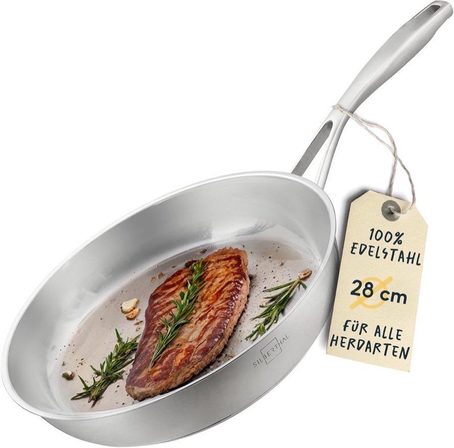 SILBERTHAL Edelstahl-Bratpfanne 28 cm
