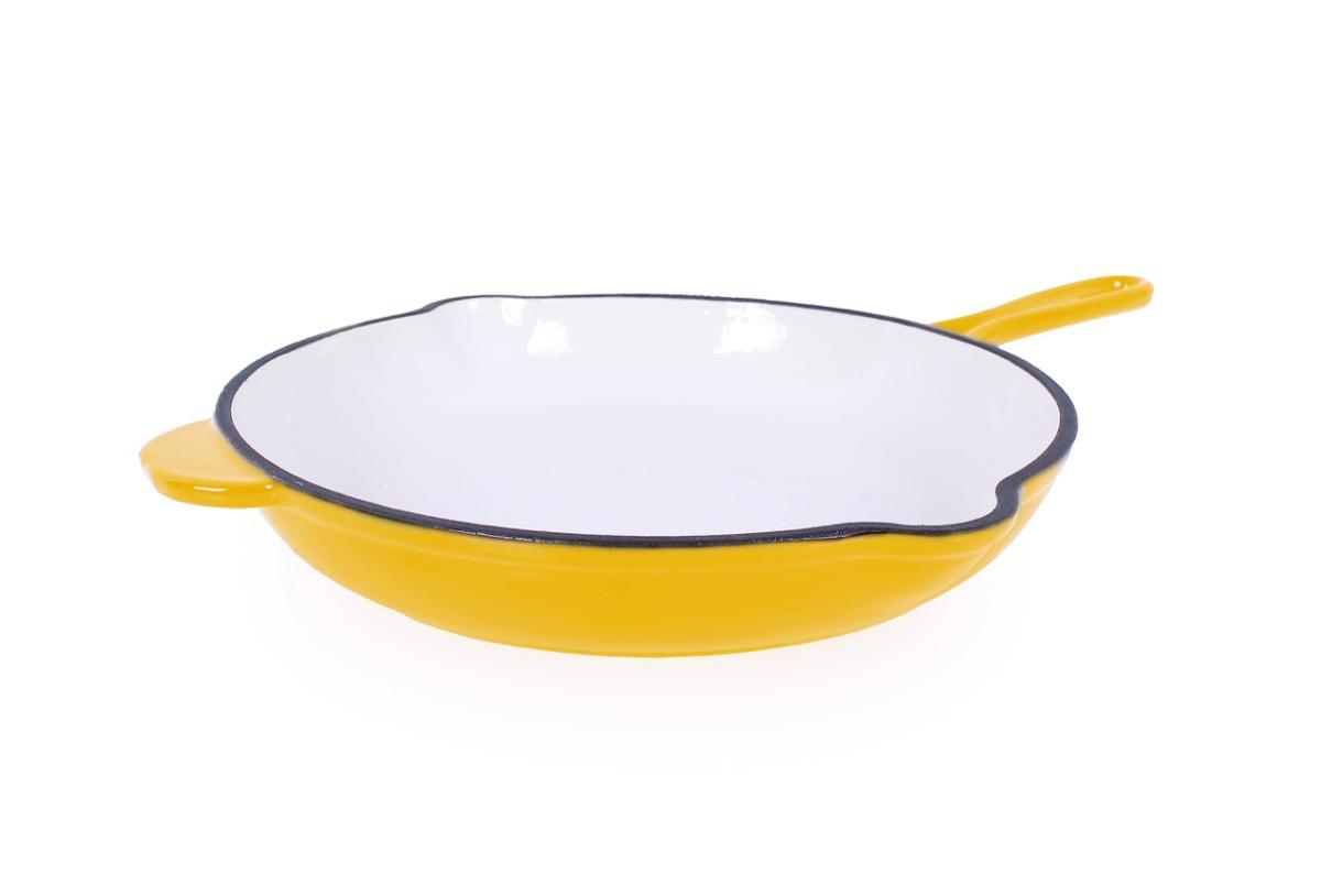 Echtwerk Gusseisenpfanne Emaille 26,5 cm Gelb