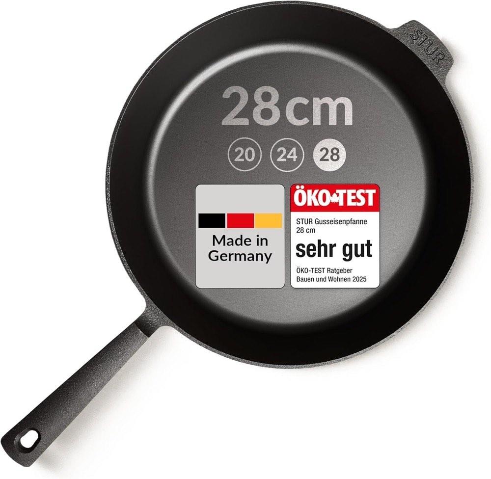 STUR Gusseisenpfanne 28 cm
