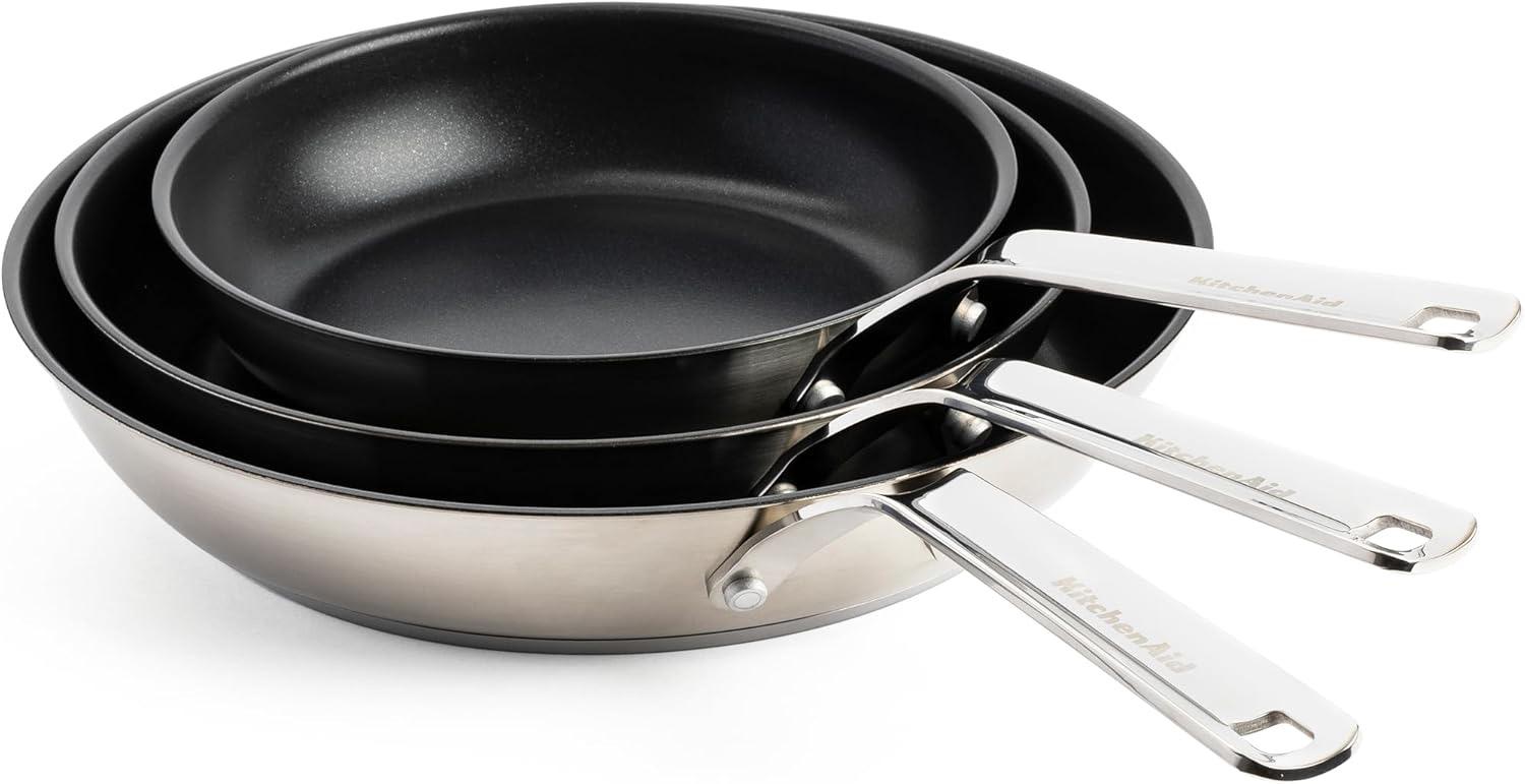 KitchenAid Stainless Steel Pfannenset 20/24/28 cm