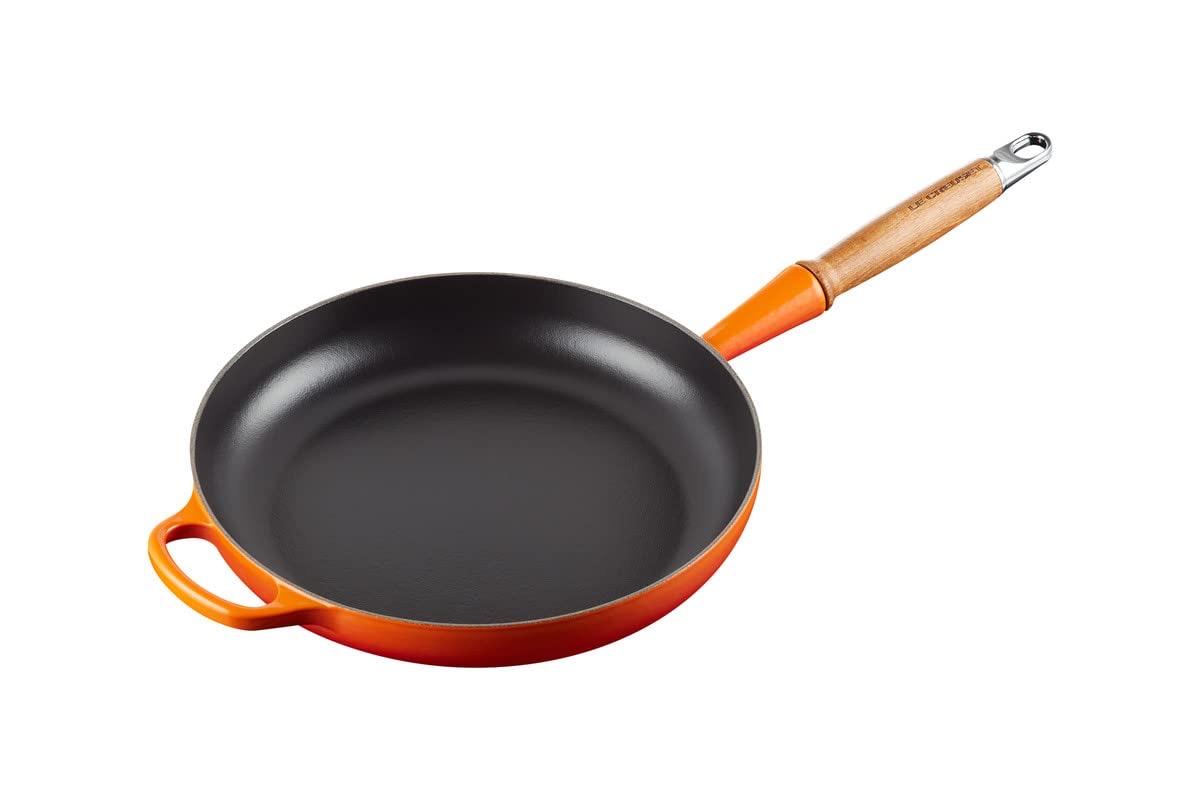 Le Creuset Signature Bratpfanne Holzgriff 28 cm Ofenrot