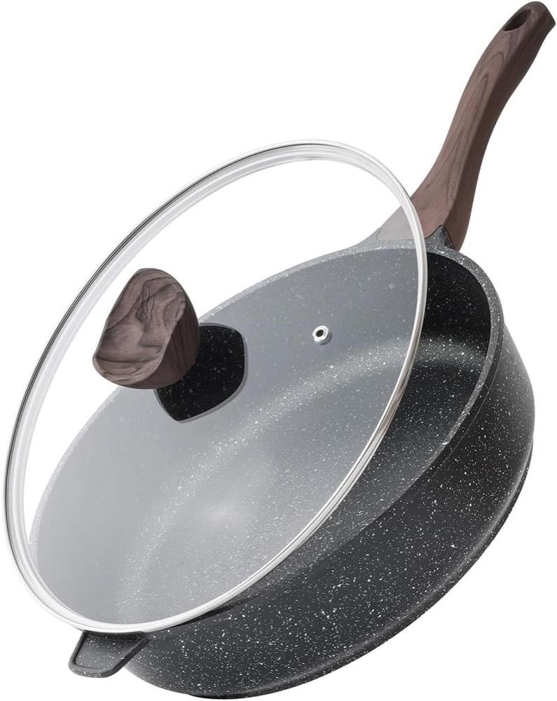 Kordisen Tiefe Bratpfanne 30 cm mit Glasdeckel