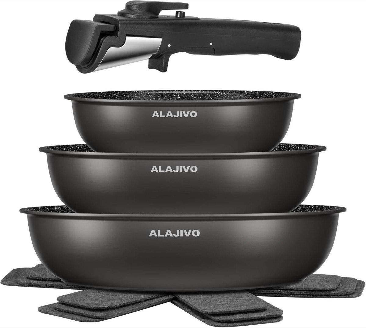 Alajivo Set abnehmbarer Griff 20/24/28