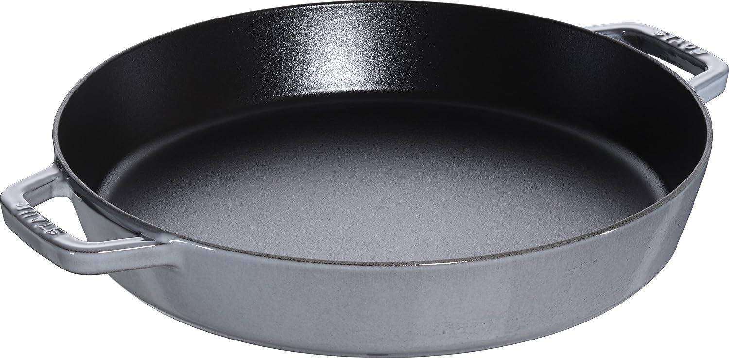 STAUB Paellapfanne Zwei-Griff 34 cm Graphit-Grau