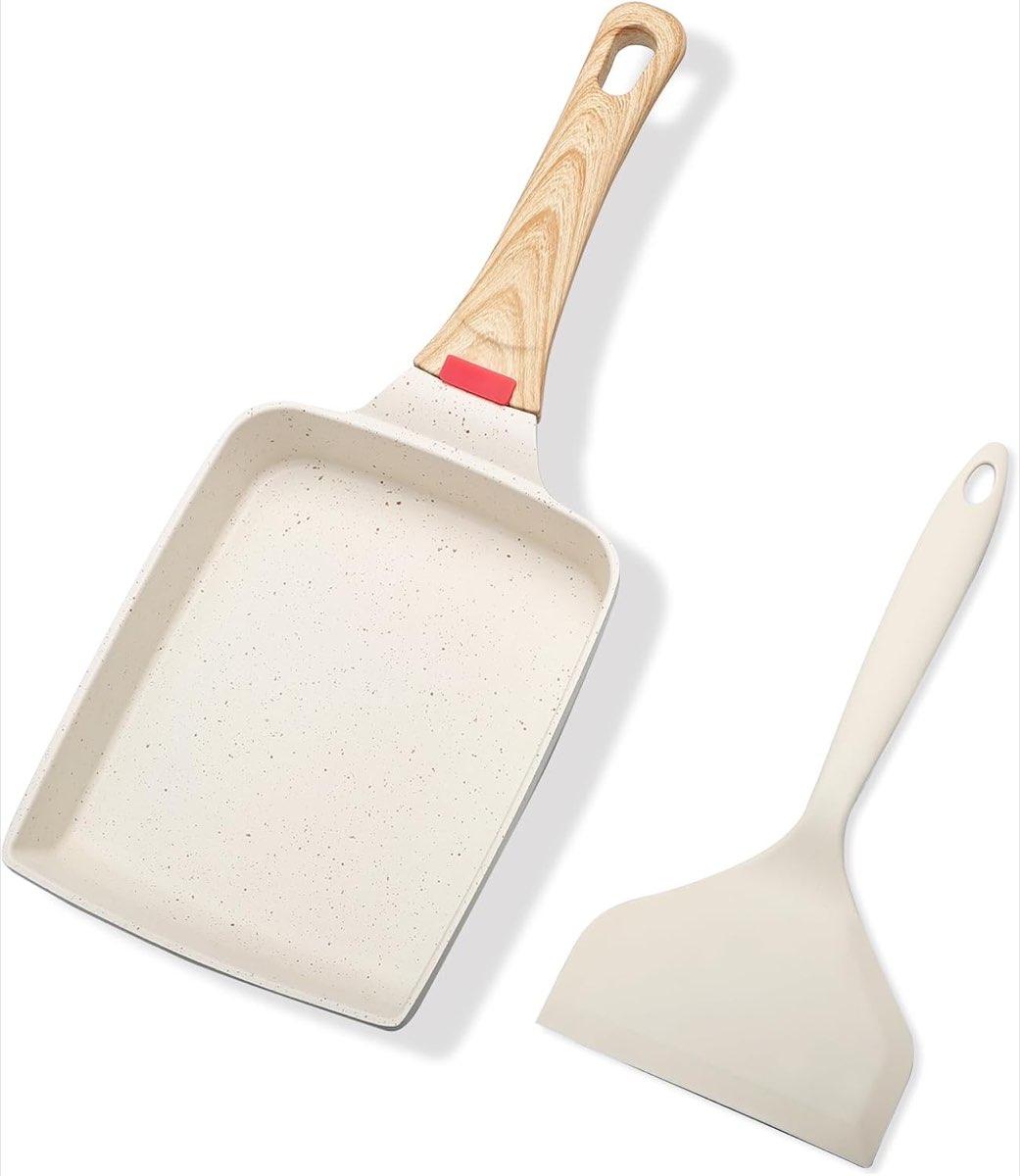 OulQinyhome Tamagoyaki-Pfanne 18.5×15 cm