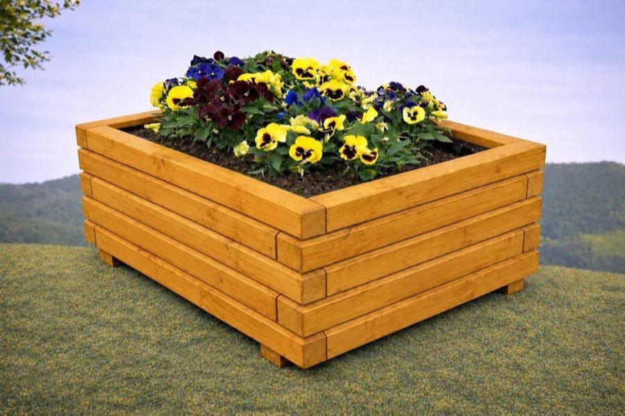 SchwibboLa Pflanzkasten Massiv 80×50×33 cm