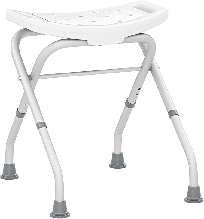 COSTWAY COSTWAY Klappbarer Duschhocker (Weiß) - Produktbild