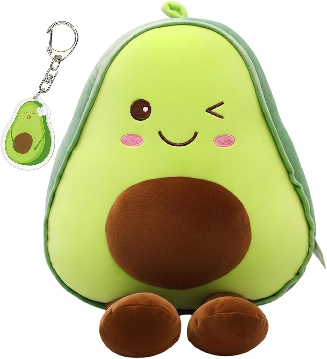 SongBuydn SongBuydn Avocado Kuscheltier 30 cm mit Schlüsselanhänger