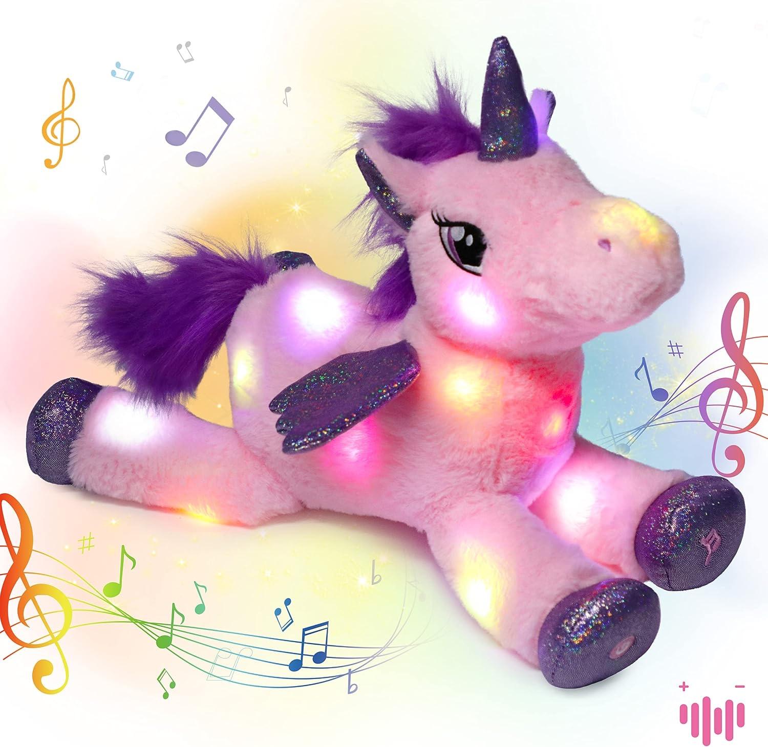 Hopearl LED-Musik-Einhorn 40,6 cm