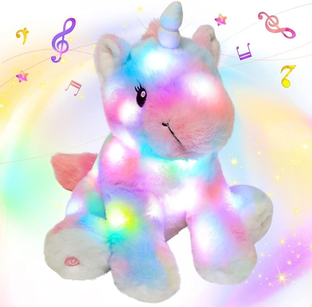 Hopearl Regenbogen-Einhorn mit LED