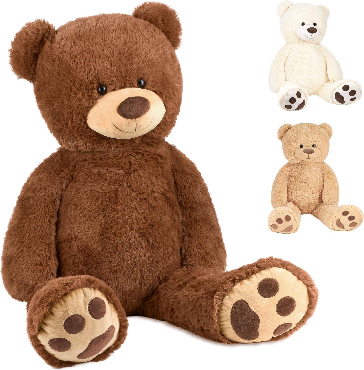 BRUBAKER XXL Teddybär 100 cm Braun