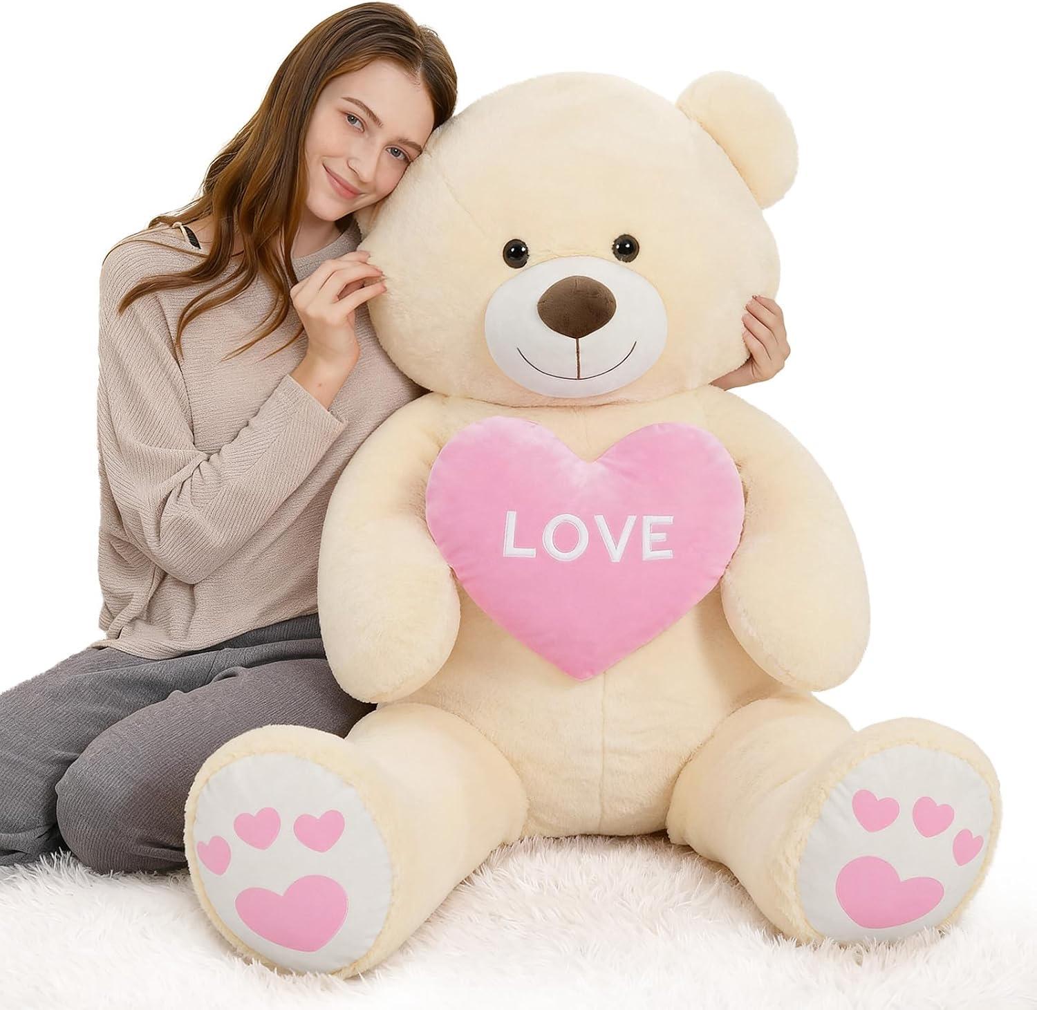 MorisMos Riesen-Teddy mit Herz 130 cm