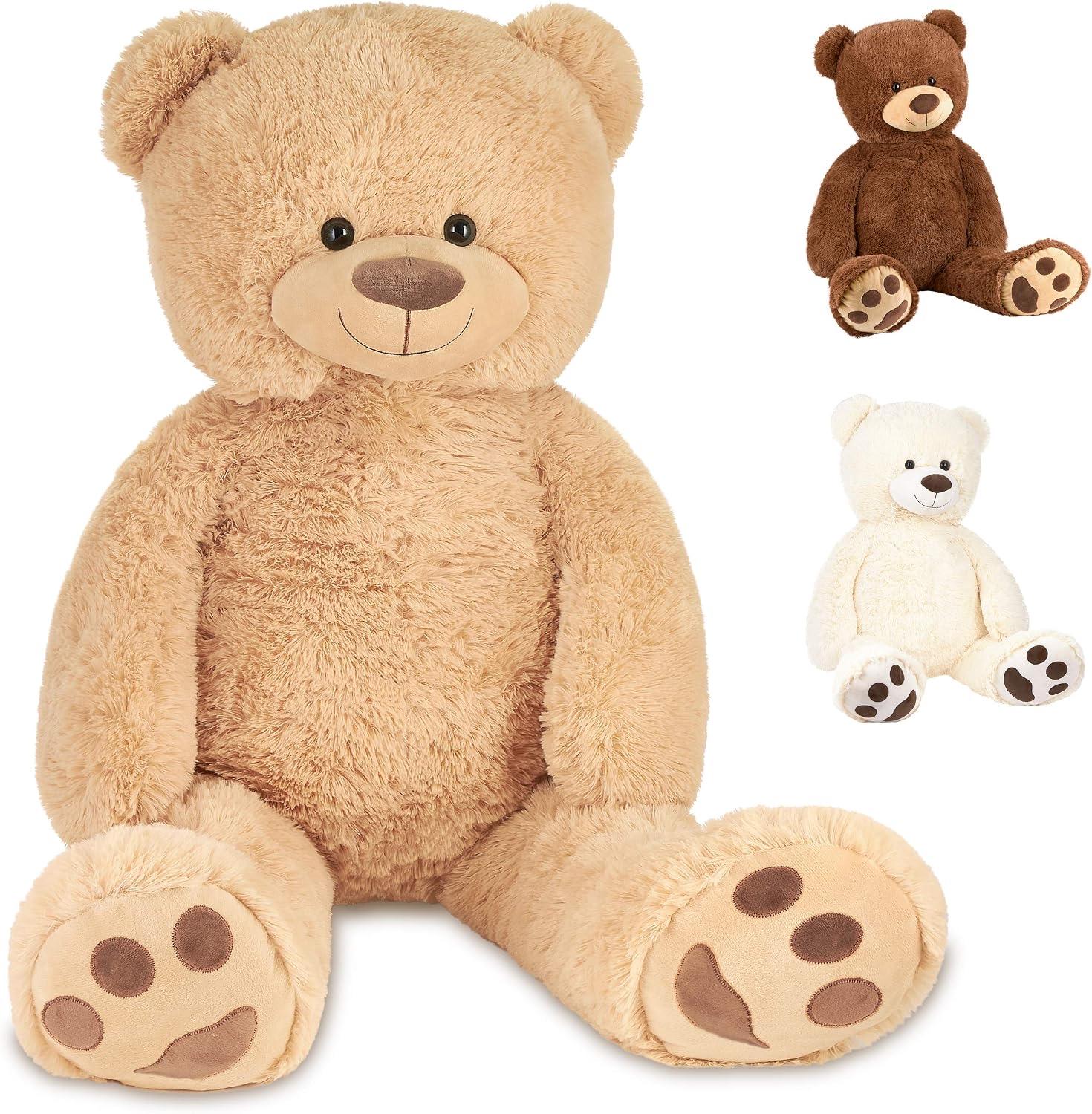 BRUBAKER BRUBAKER XXL Teddybär 100 cm Beige - Produktbild