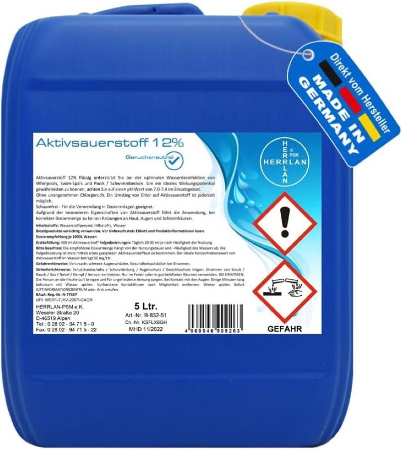 HERRLAN Aktivsauerstoff 12% 5 l (Pool)