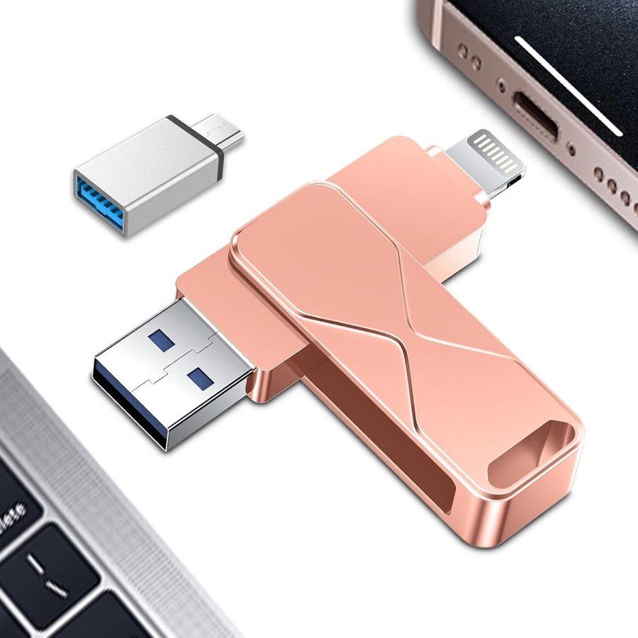 USB-Stick 256 GB, Lightning 3-in-1, Pink