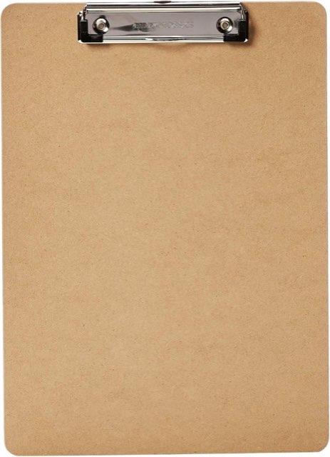 Amazon Basics Amazon Basics Hartplatten-Klemmbrett, 12er-Packung, Braun