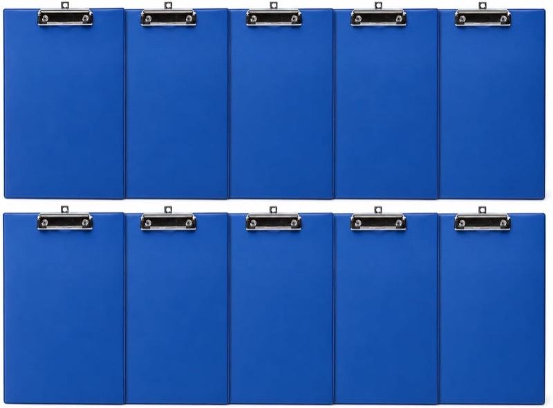 OFFICEPOINT Klemmbrett A4, 10 Stück, blau