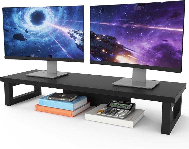 Ohne Marke Monitorerhöhung 91 cm für zwei Monitore