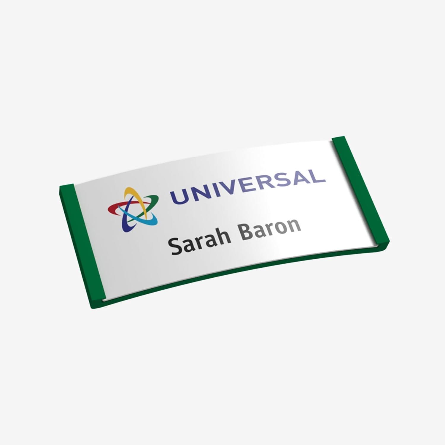 polar polar Namensschild Grün mit Logo und Namen