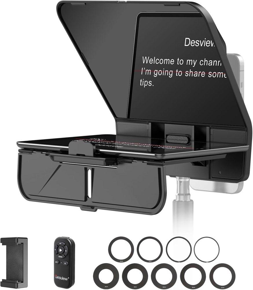 Desview T5 Teleprompter für Smartphone Tablet DSLR-Kamera bis 11 Zoll