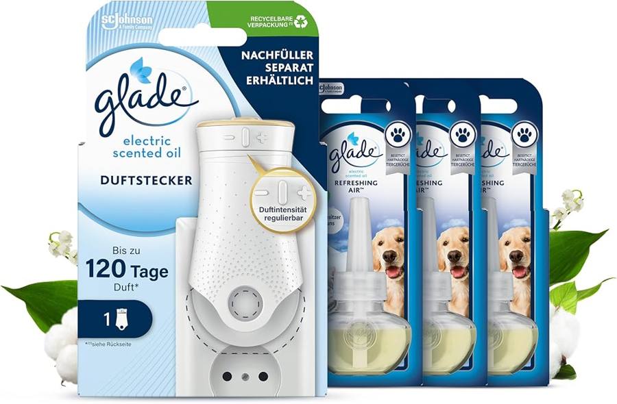 Glade Refreshing Air (Halter + 3 Nachfüller)