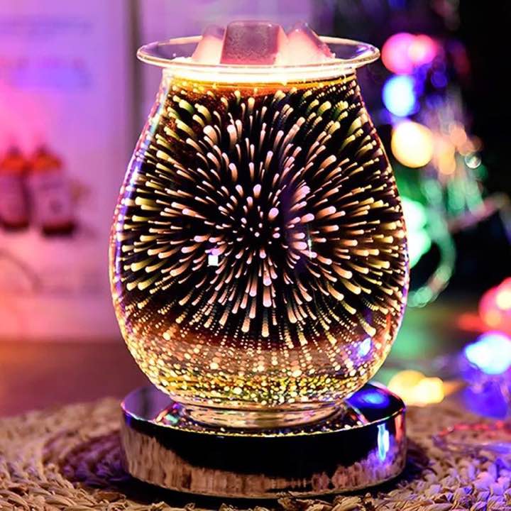 3D-Glas-Duftlampe für Wachs