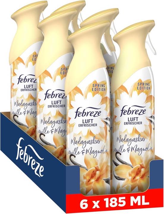 Febreze Febreze Lufterfrischer Vanille, 6x185 ml