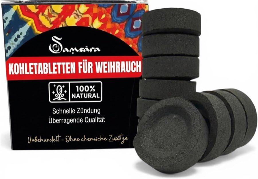Samsara Samsara Räucherkohle, 33 mm, 50 Stifte