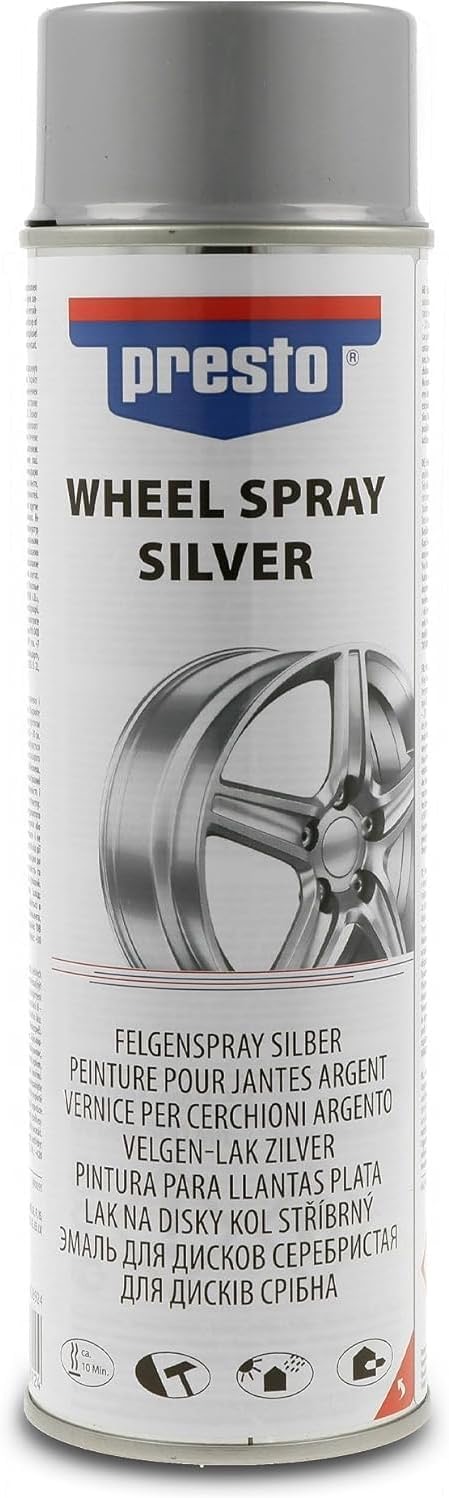 presto UNIVERSAL Felgenspray Silber 500 ml