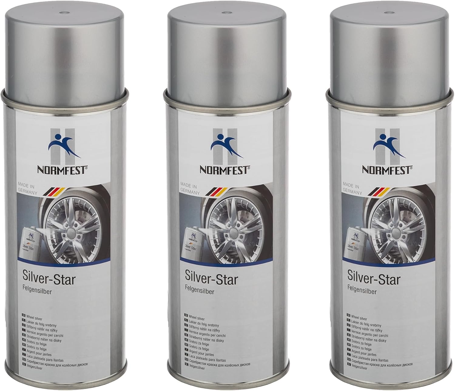 Normfest Felgensilber Silver-Star 3×400 ml