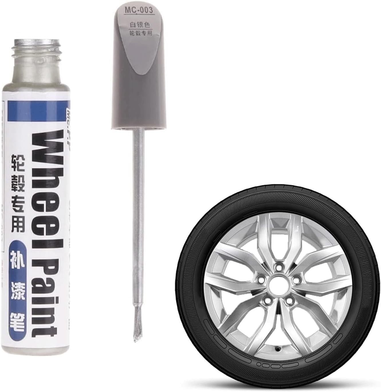LEMONSTONE Felgen-Reparaturset Silber