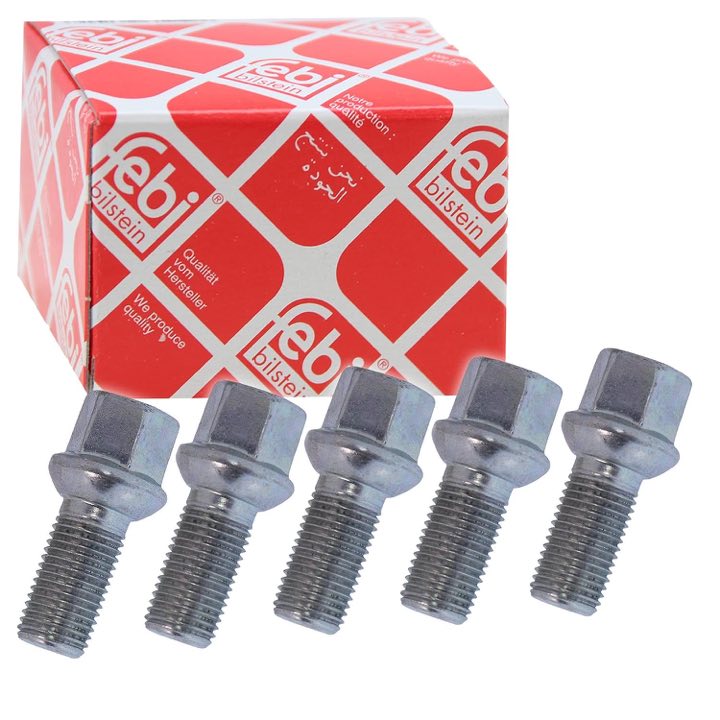 Febi Bilstein Radschrauben M14x1,5x27 5 Stück