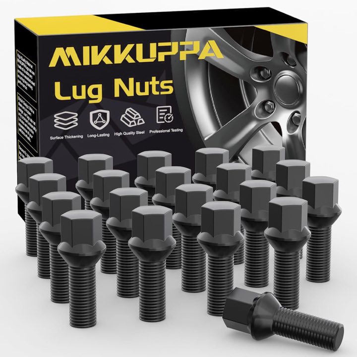 MIKKUPPA Radschrauben M14x1,5 Kegelbund 28 mm 20 Stück