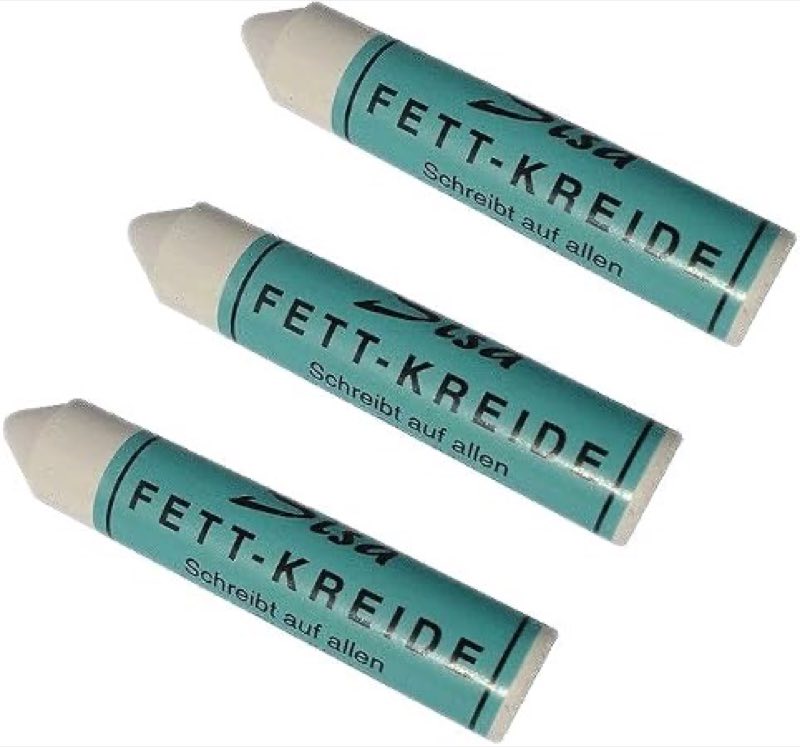 FILBA SISA-Fettkreide weiß, 3 Stück, 17,5 mm
