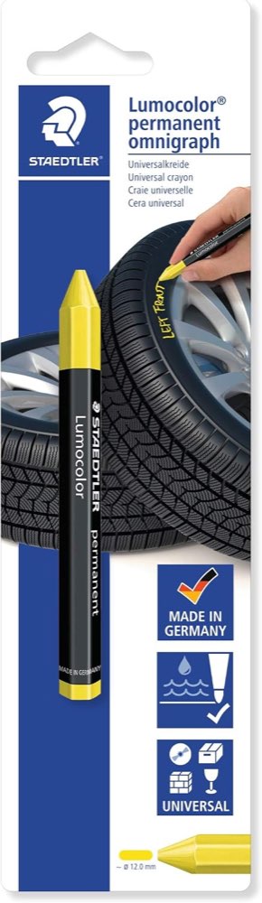 STAEDTLER Lumocolor omnigraph 236, gelbe Reifenkreide, 1 Stück