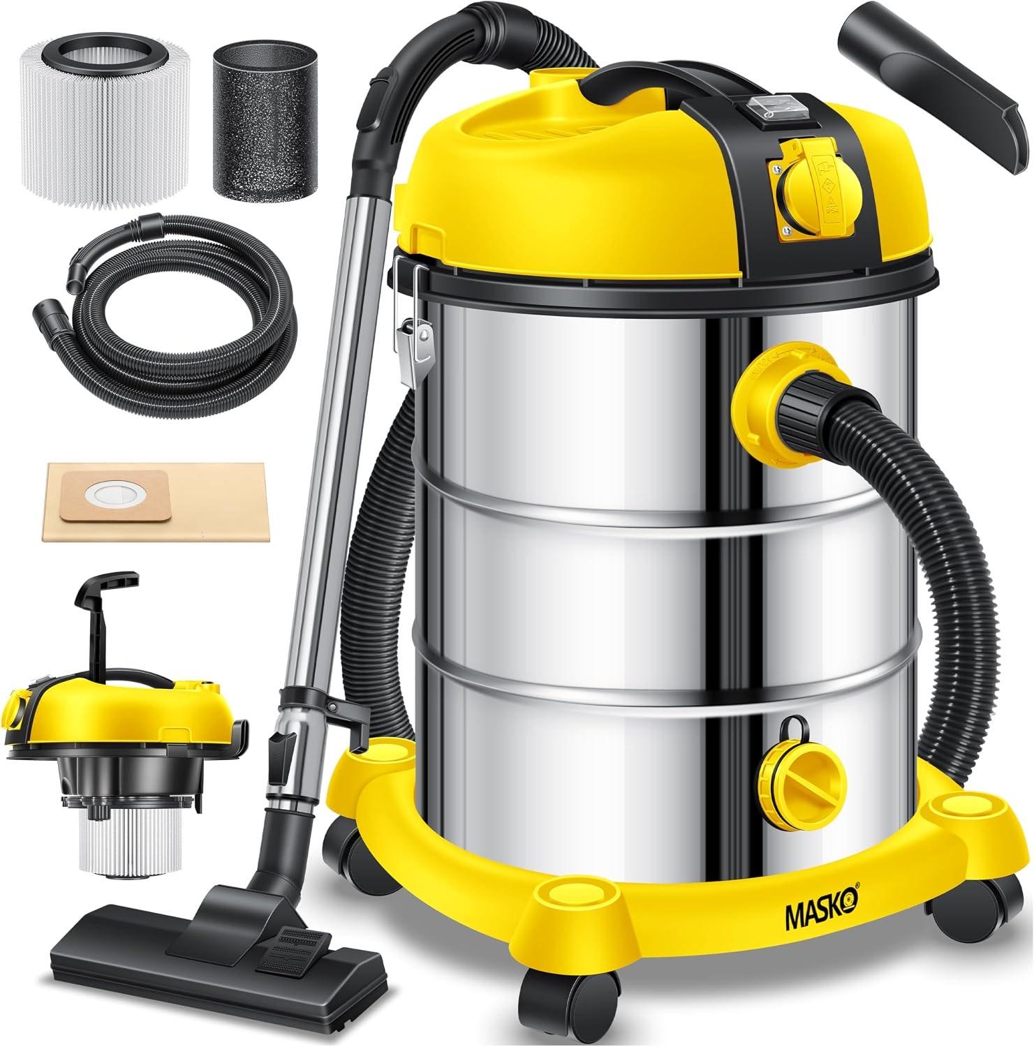 MASKO Industriestaubsauger 2300W 30L