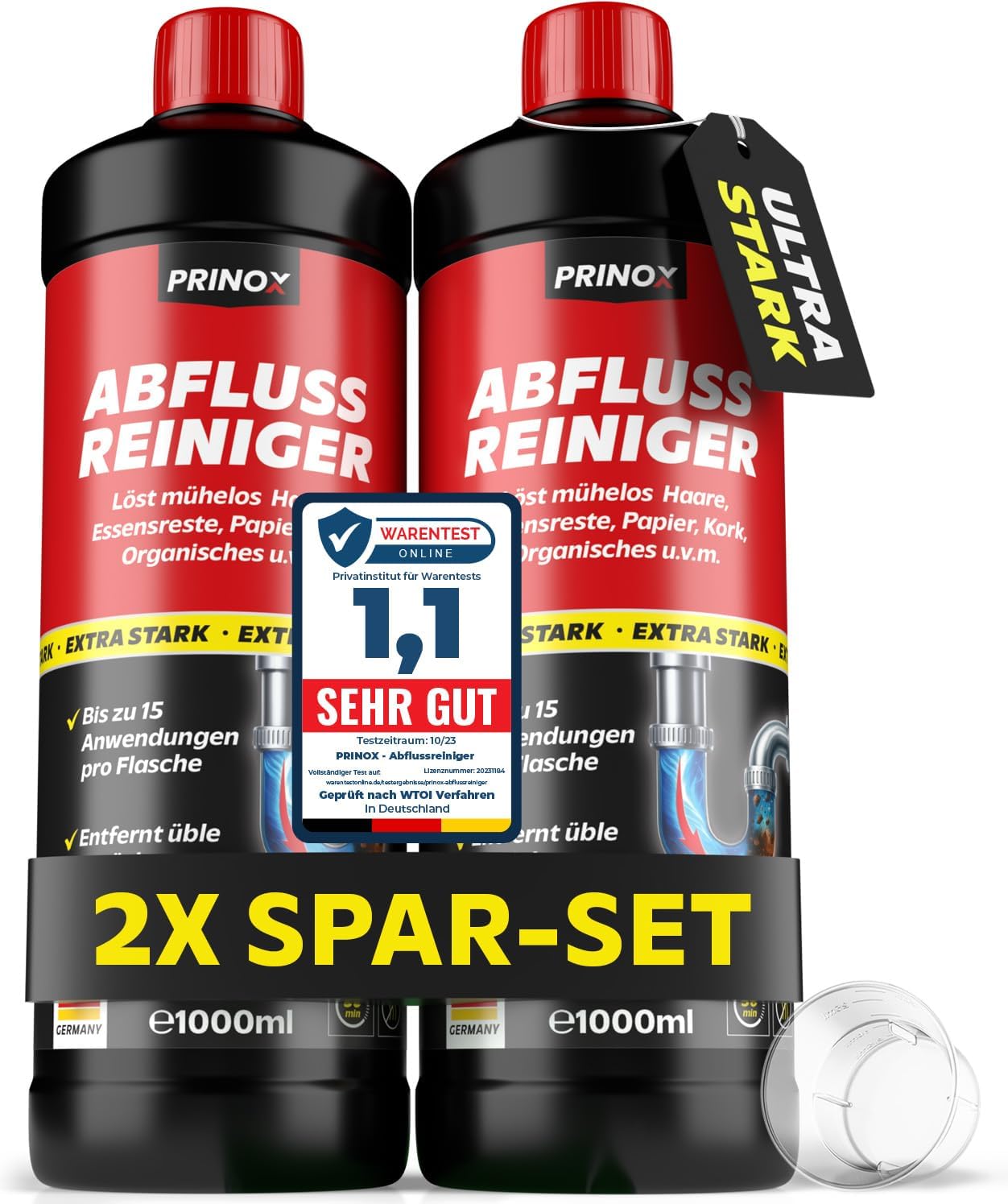 PRINOX Abflussreiniger 2er Spar-Set (2x 1000ml)