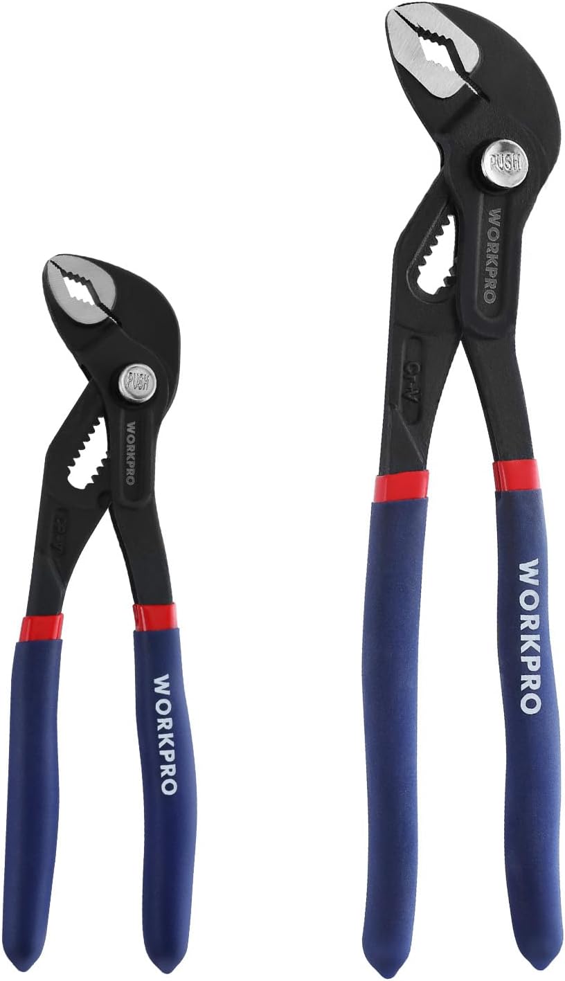 WORKPRO Wasserpumpenzangen 2er-Set (180+250mm)