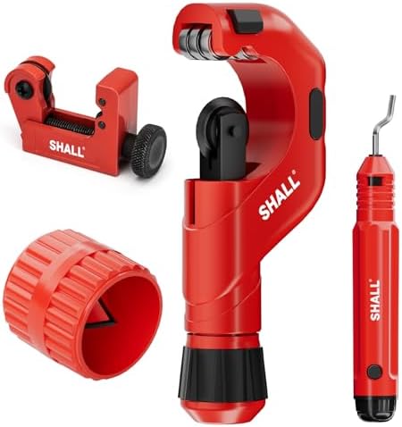 SHALL Rohrabschneider Set 4-in-1 mit Entgratwerkzeugen
