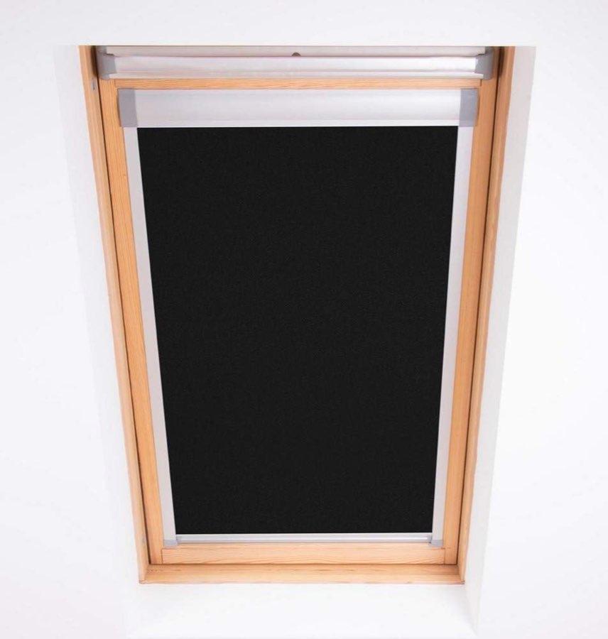 Bloc Skylight Rollo Für Velux Dachfenster Blockout, schwarz, FK06, B48 x H98 cm