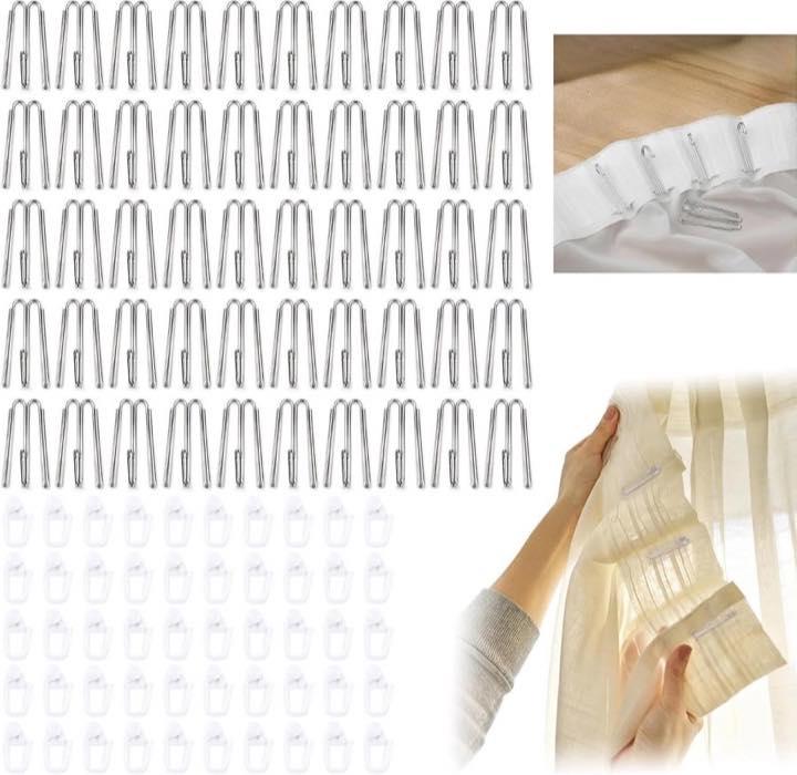 Haken-Gleiter-Set, 100 Stück, 3 Zinken