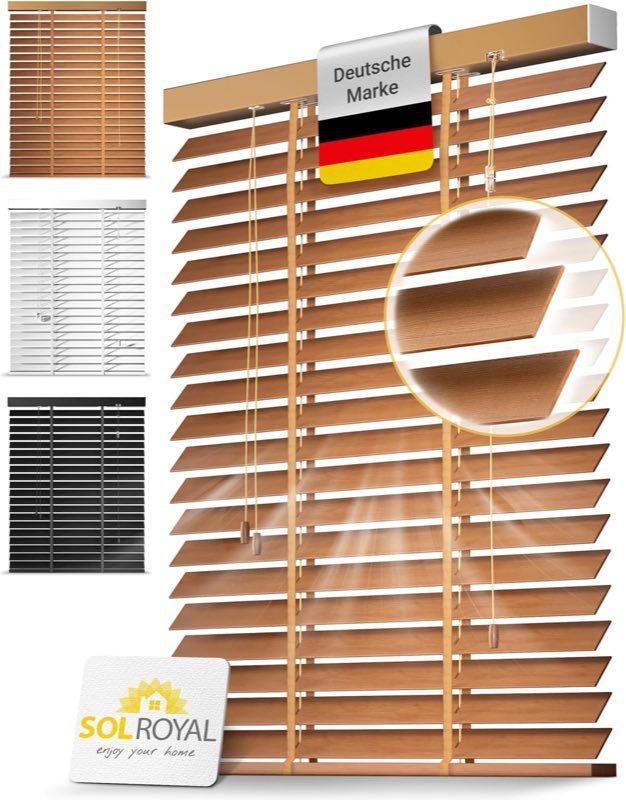 Sol Royal Holzjalousie 50 mm, 120 × 180 cm