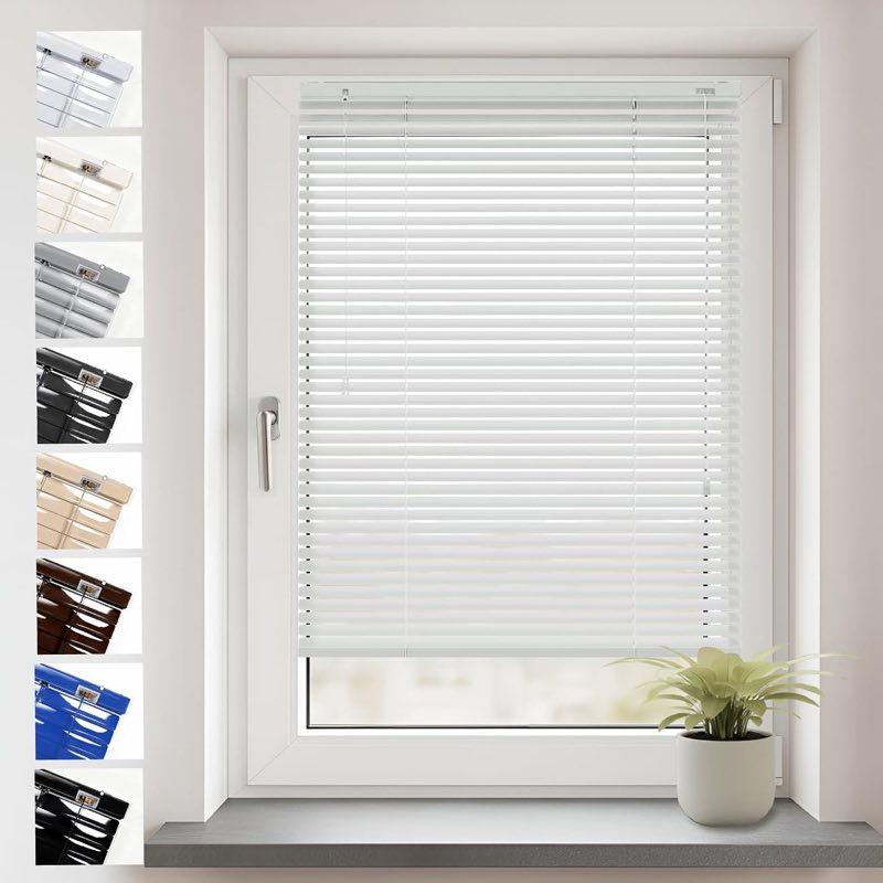 Sonello Aluminiumjalousie 25 mm, 80 × 130 cm, Weiß