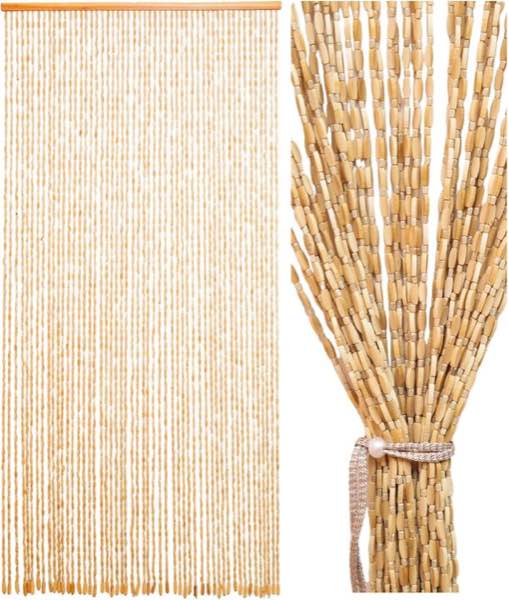 Ezcasch Holzperlenvorhang Beige 52 Stränge