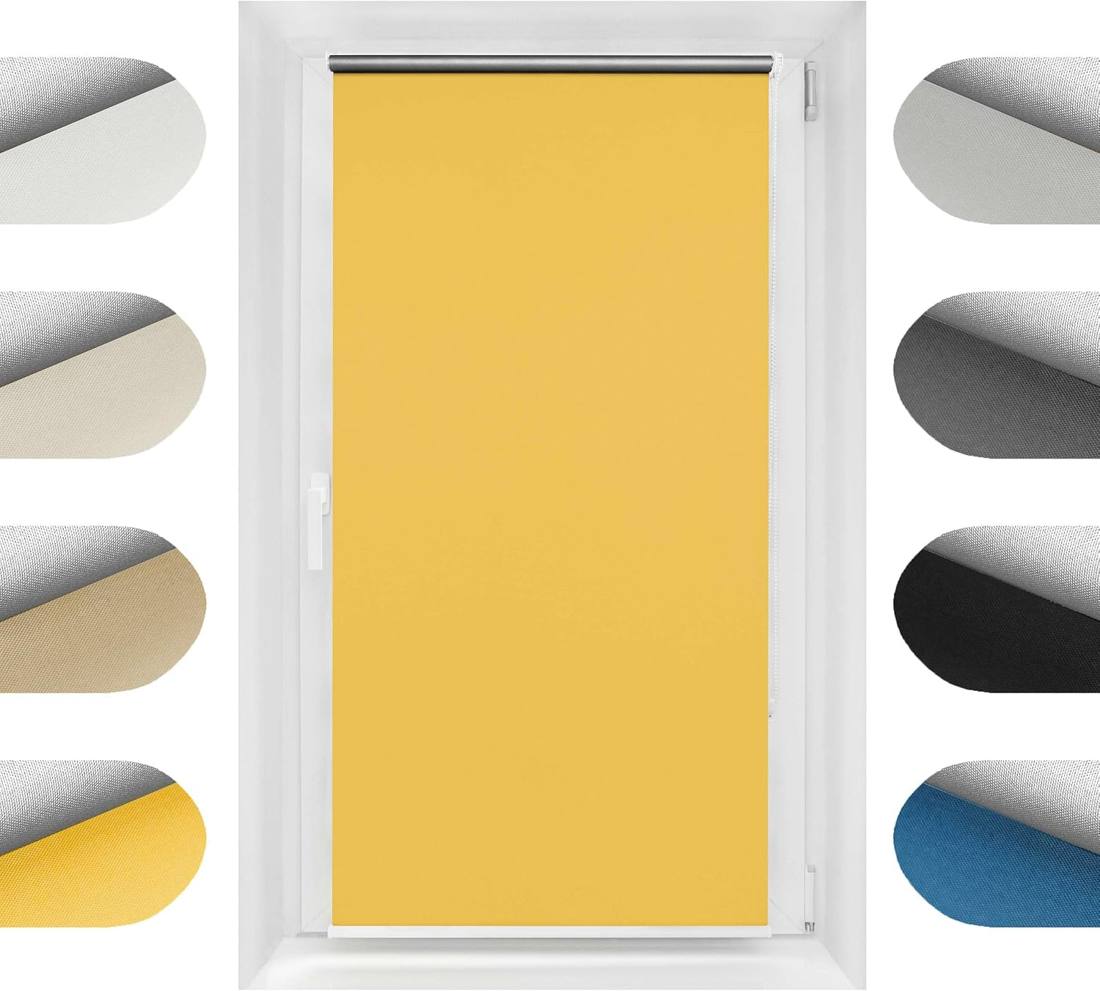 Birrke Thermorollo 100 × 230 cm Gelb