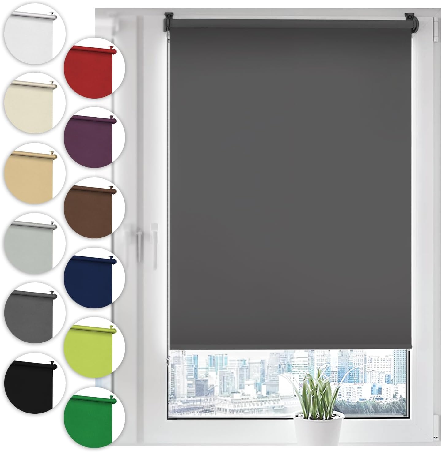 Sonello Klemmfix 80 × 130 cm Grau