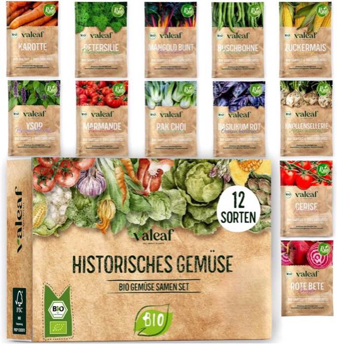 valeaf BIO Historisches Gemüse Set 12 Sorten