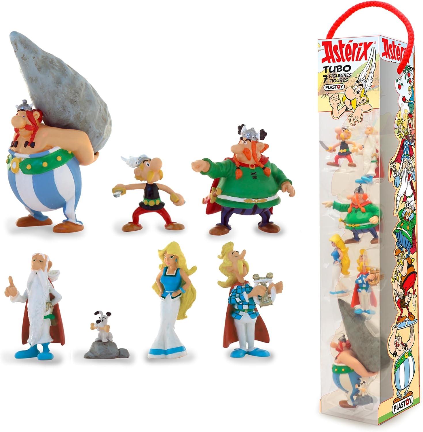Plastoy Tube Asterix Dorfbewohner, 7 Figuren