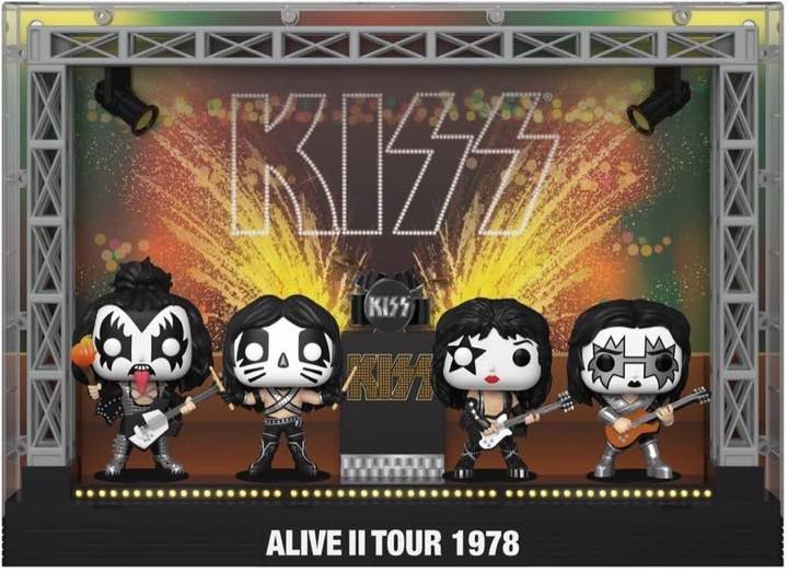 Funko Funko Kiss Alive II 1978, Moments DLX, 4 Figuren
